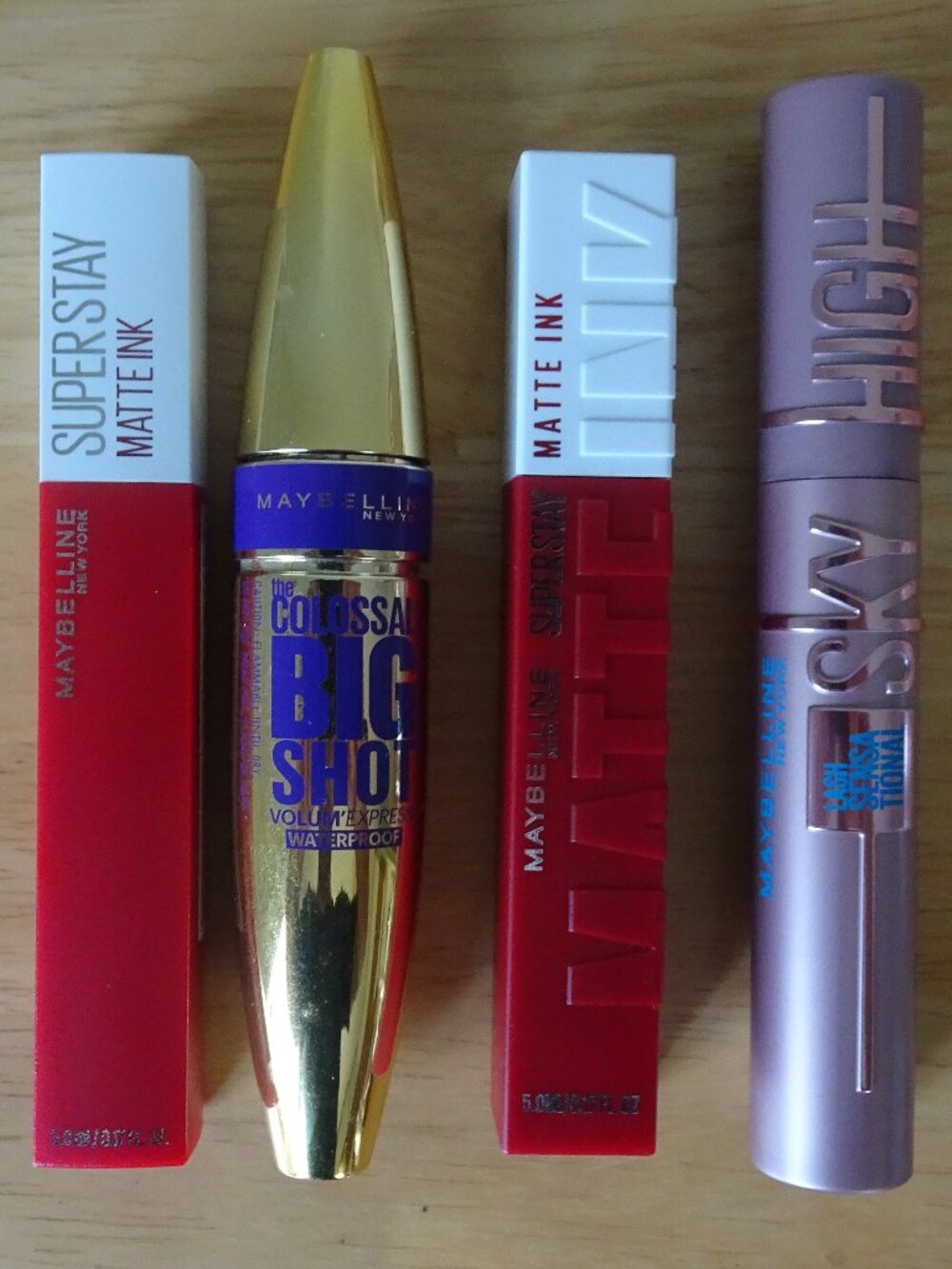 Maybelline SuperStay Matte Ink Liquid Lipstick, Lash Sensation Mascara NEW